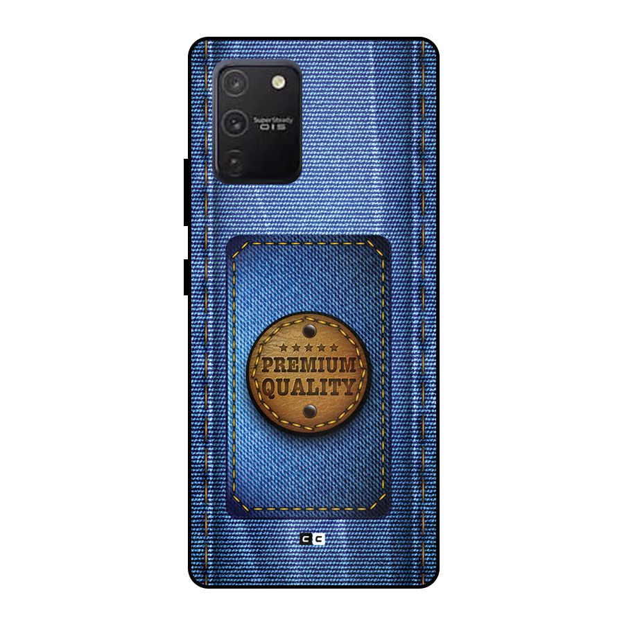 Premium Quality Denim Metal Back Case for Galaxy S10 Lite