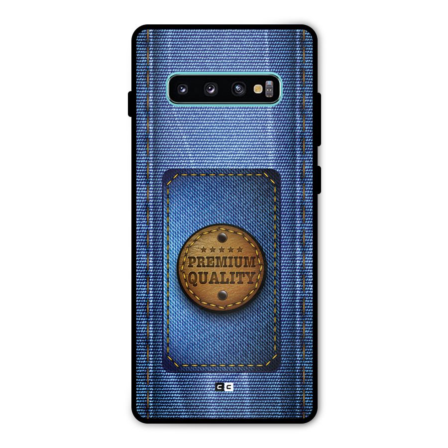 Premium Quality Denim Metal Back Case for Galaxy S10 Plus
