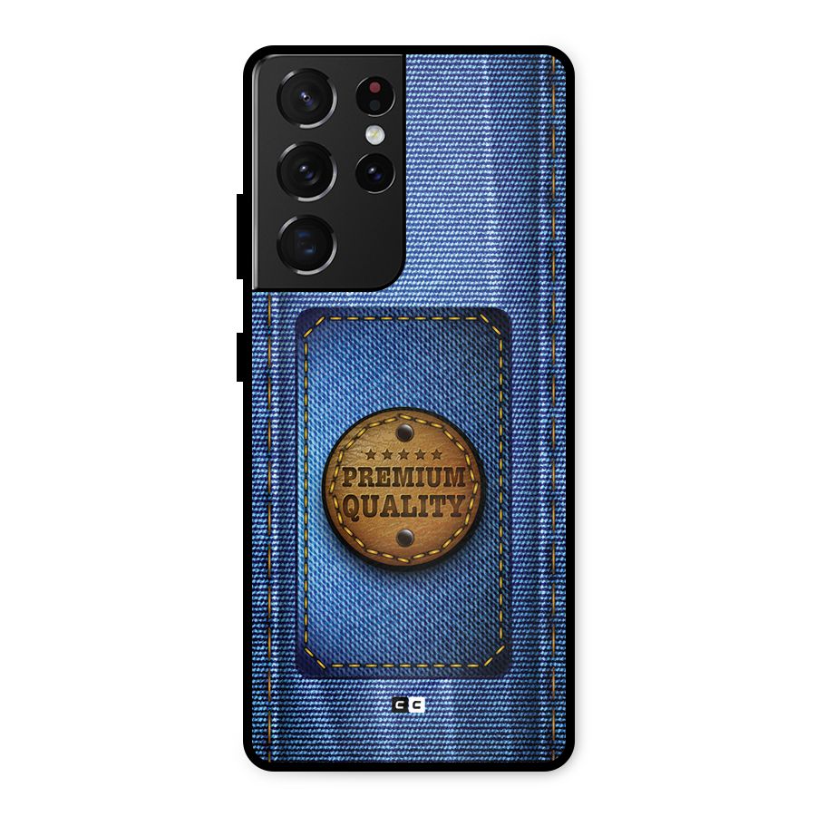 Premium Quality Denim Metal Back Case for Galaxy S21 Ultra 5G
