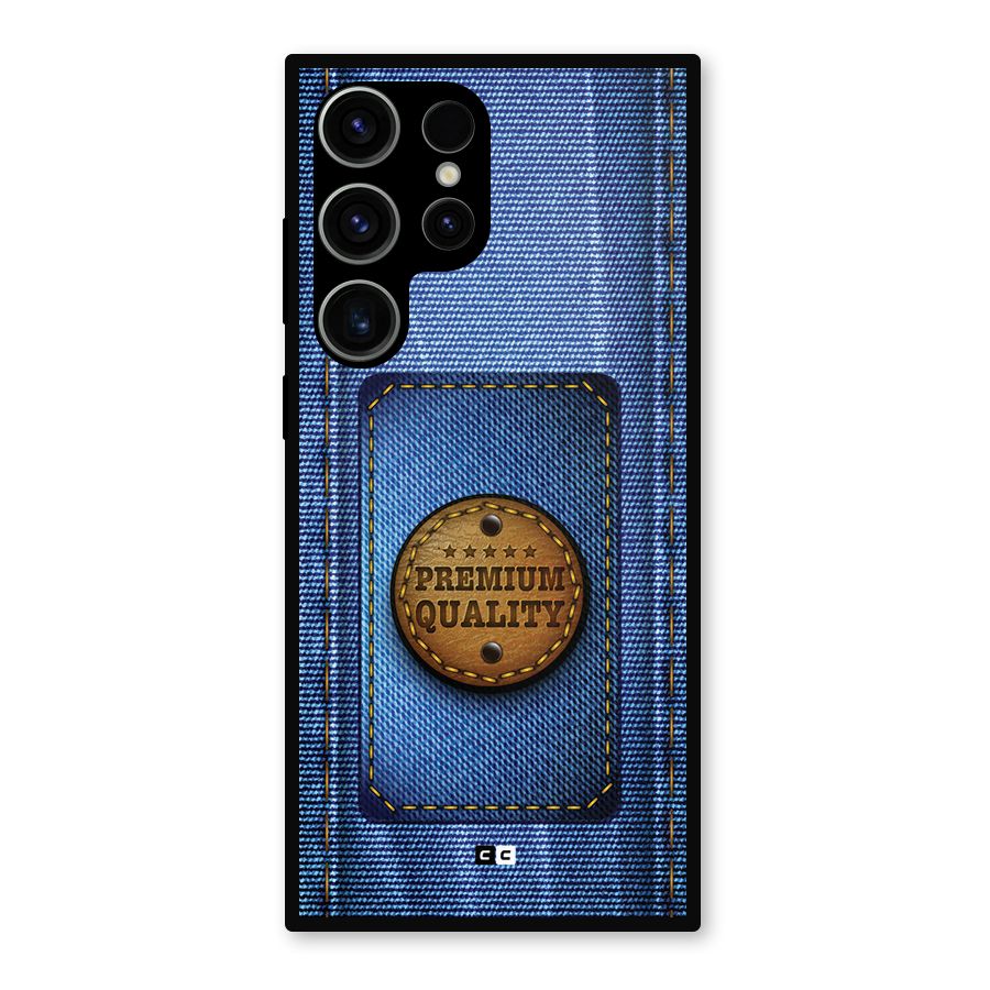 Premium Quality Denim Metal Back Case for Galaxy S23 Ultra