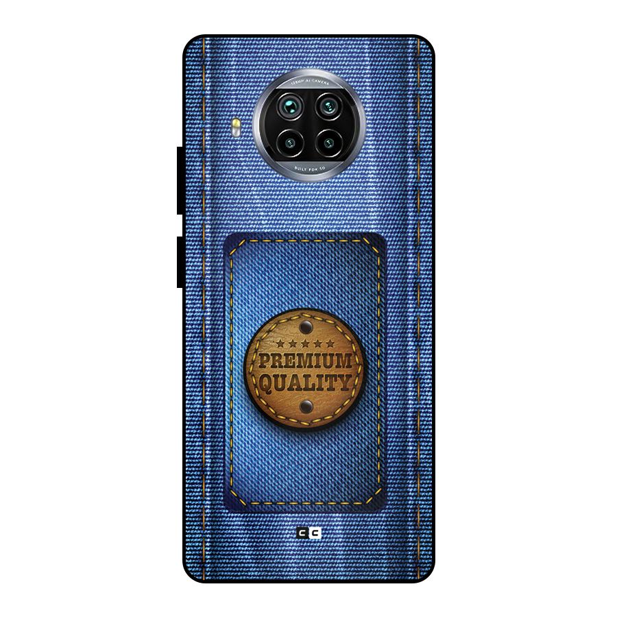 Premium Quality Denim Metal Back Case for Mi 10i