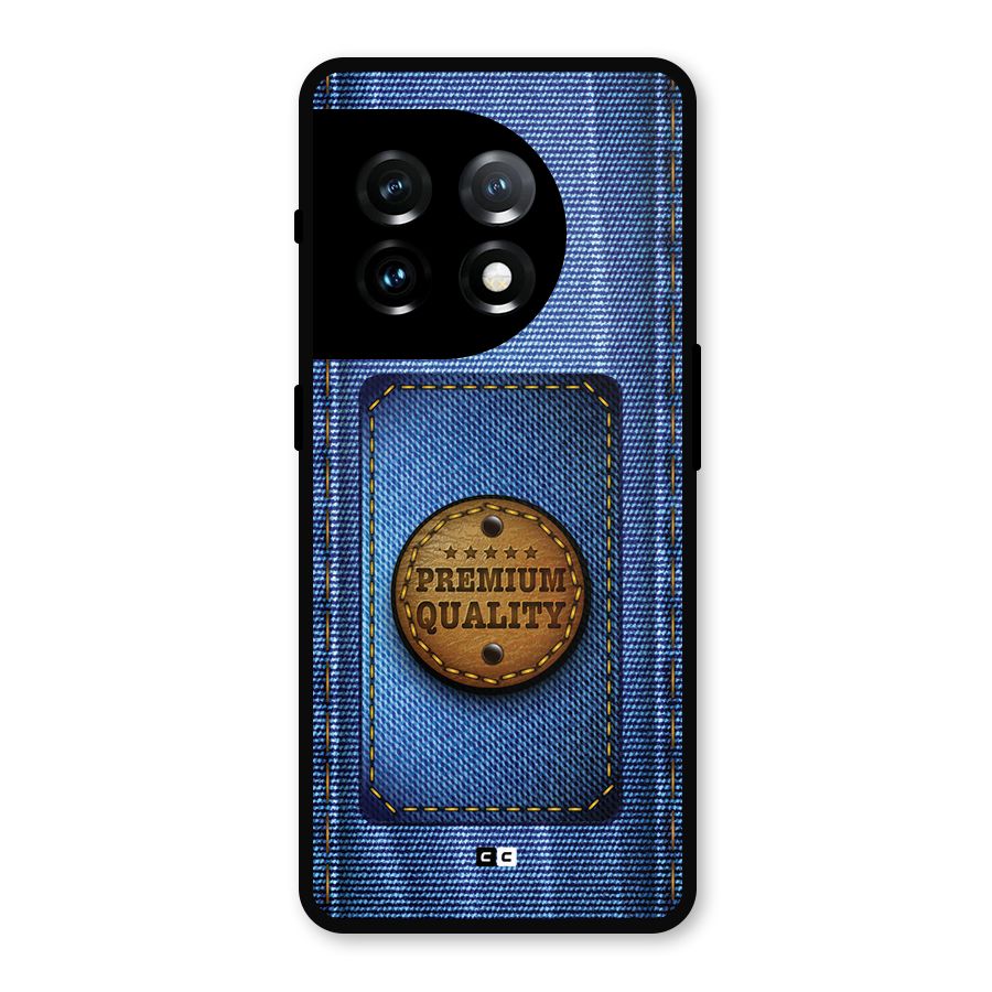 Premium Quality Denim Metal Back Case for OnePlus 11