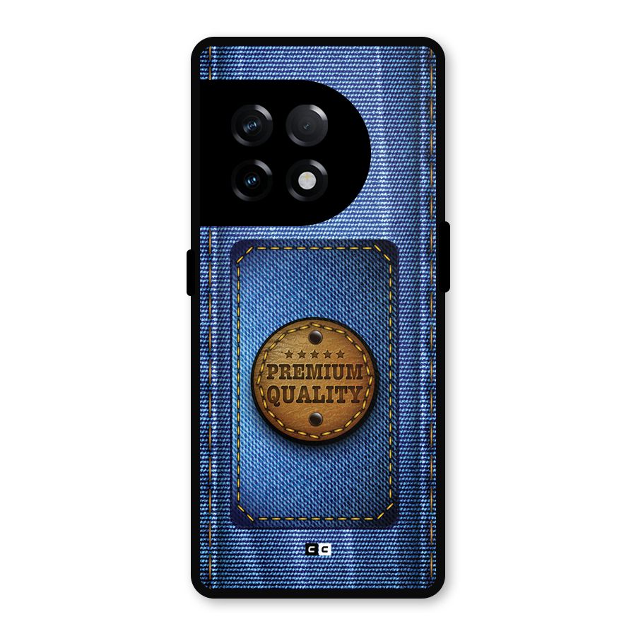 Premium Quality Denim Metal Back Case for OnePlus 11R