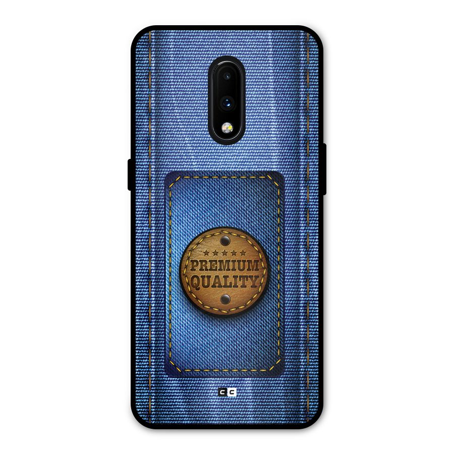 Premium Quality Denim Metal Back Case for OnePlus 7