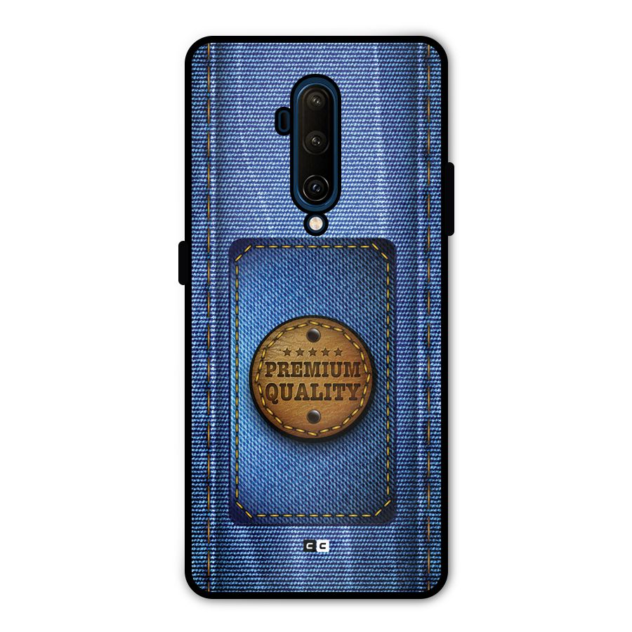 Premium Quality Denim Metal Back Case for OnePlus 7T Pro