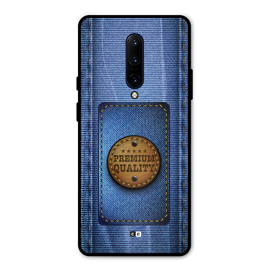 Premium Quality Denim Metal Back Case for OnePlus 7 Pro