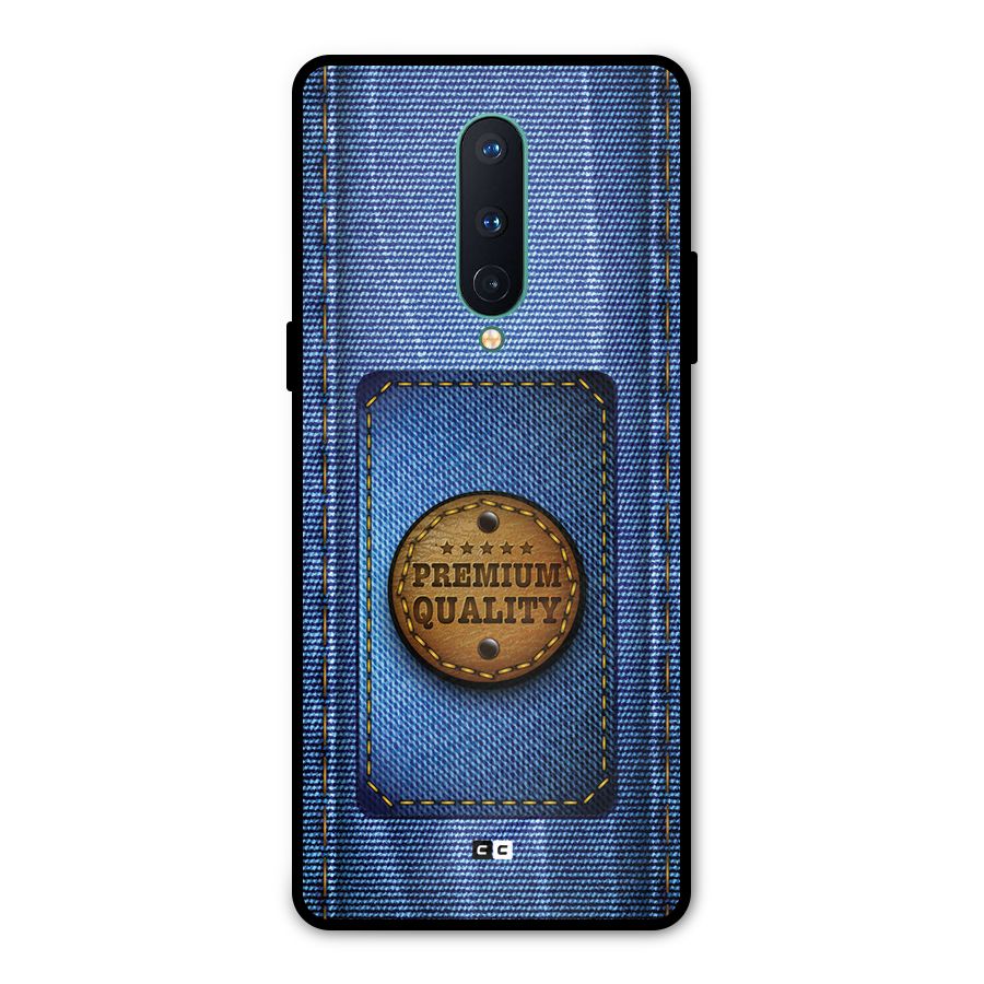 Premium Quality Denim Metal Back Case for OnePlus 8