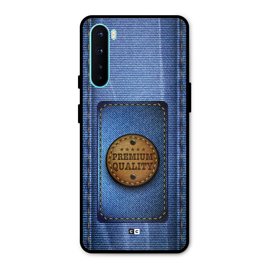 Premium Quality Denim Metal Back Case for OnePlus Nord