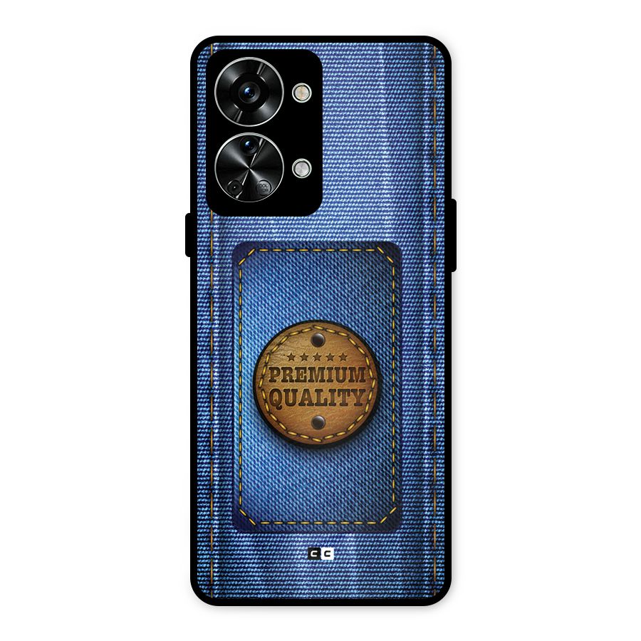 Premium Quality Denim Metal Back Case for OnePlus Nord 2T