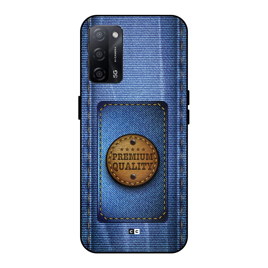 Premium Quality Denim Metal Back Case for Oppo A53s 5G