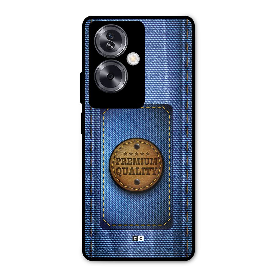 Premium Quality Denim Metal Back Case for Oppo A79 5G