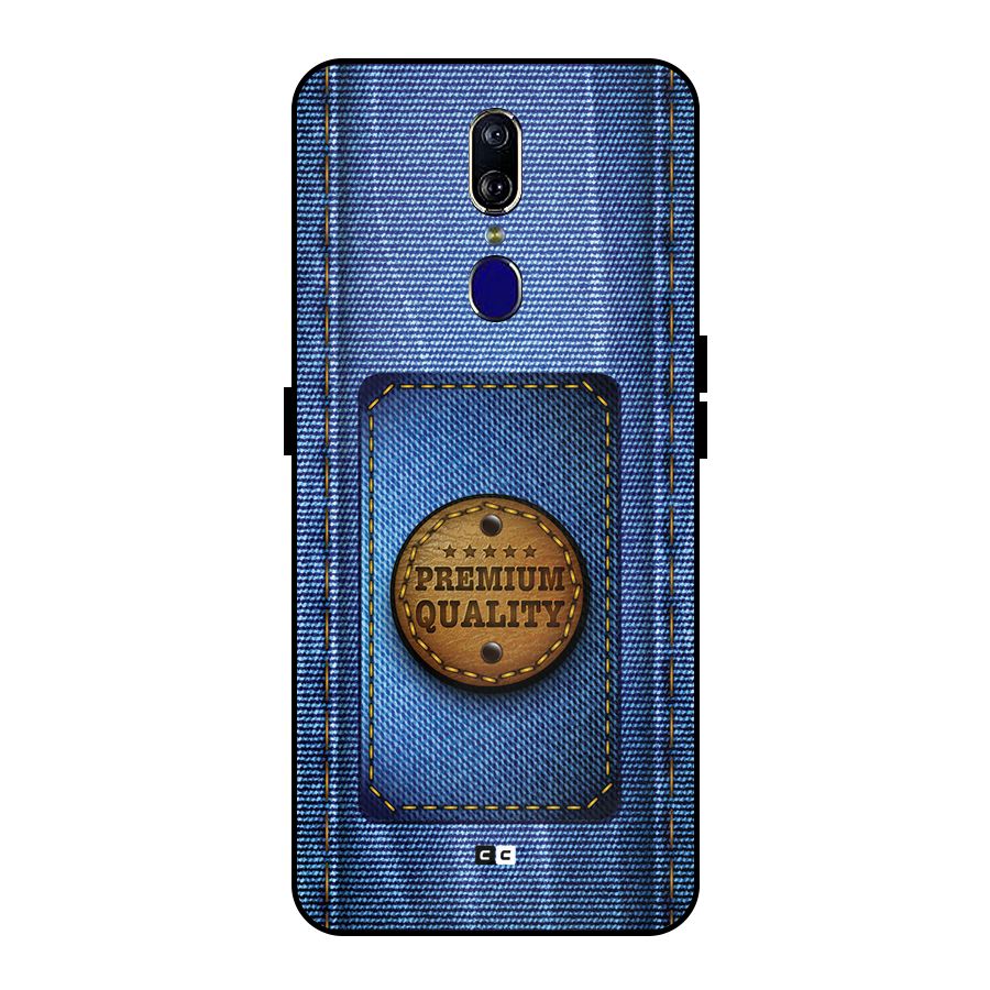 Premium Quality Denim Metal Back Case for Oppo F11