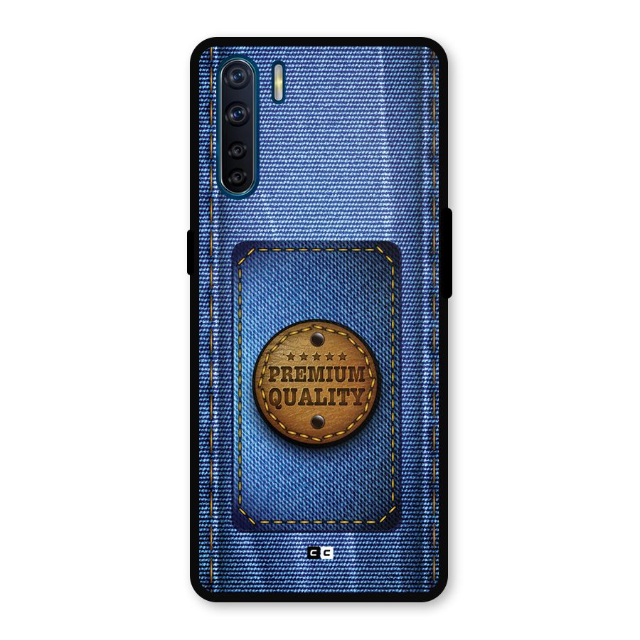 Premium Quality Denim Metal Back Case for Oppo F15