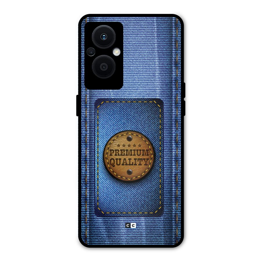 Premium Quality Denim Metal Back Case for Oppo F21 Pro 5G