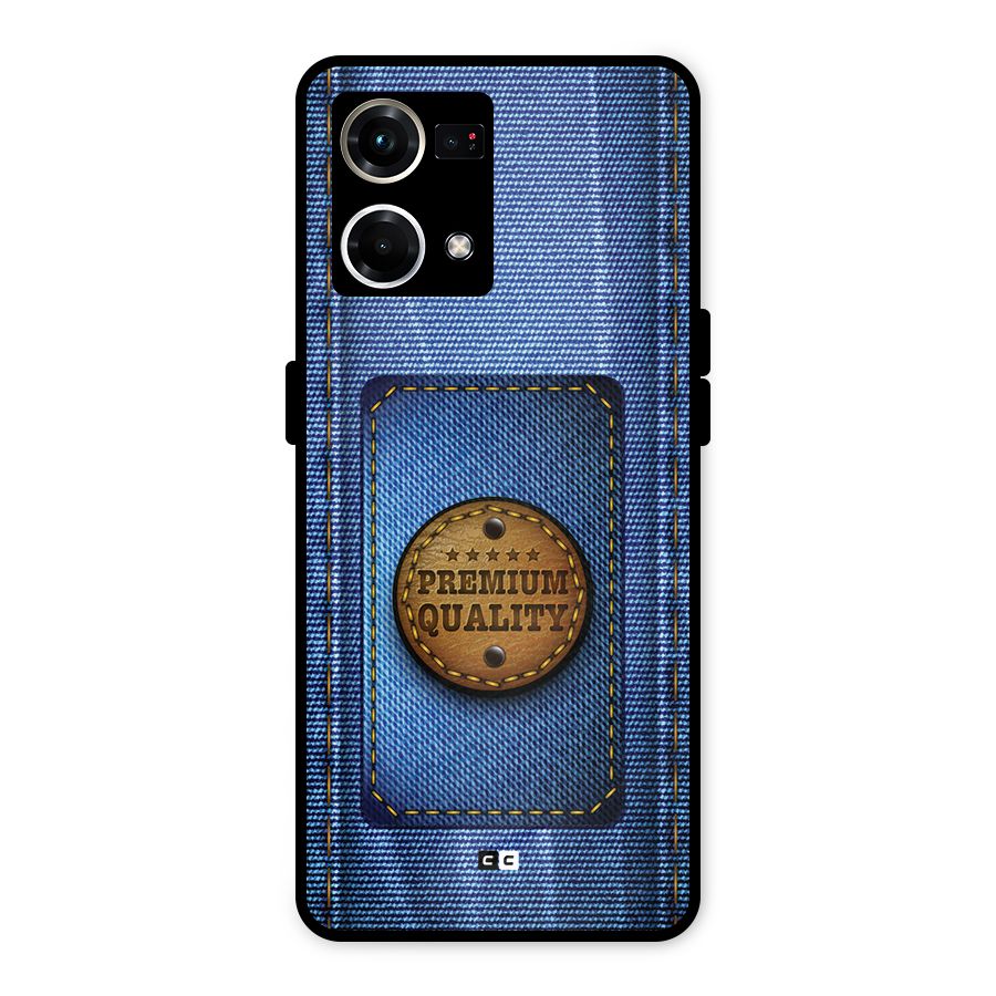 Premium Quality Denim Metal Back Case for Oppo F21s Pro 4G