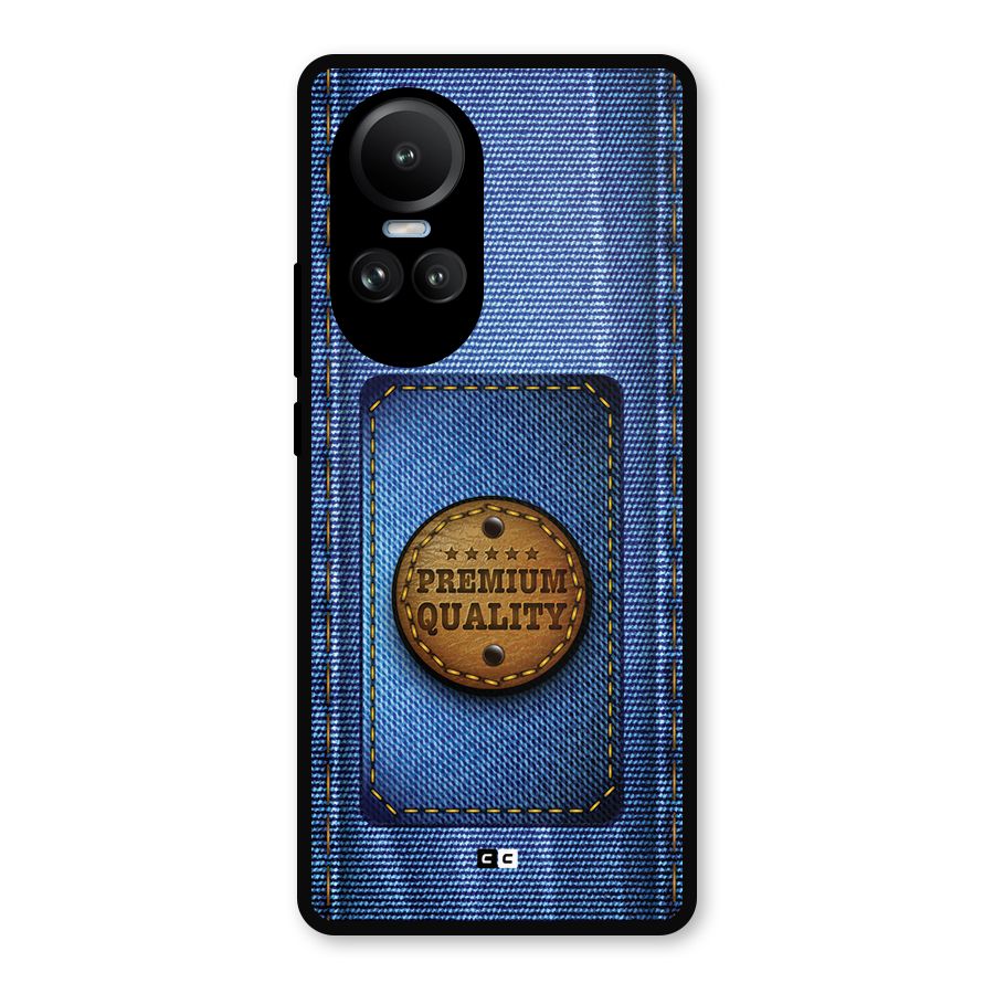 Premium Quality Denim Metal Back Case for Oppo Reno10