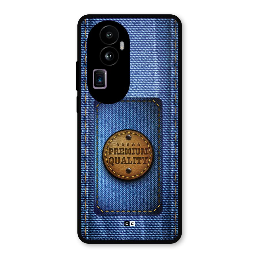 Premium Quality Denim Metal Back Case for Oppo Reno10 Pro Plus