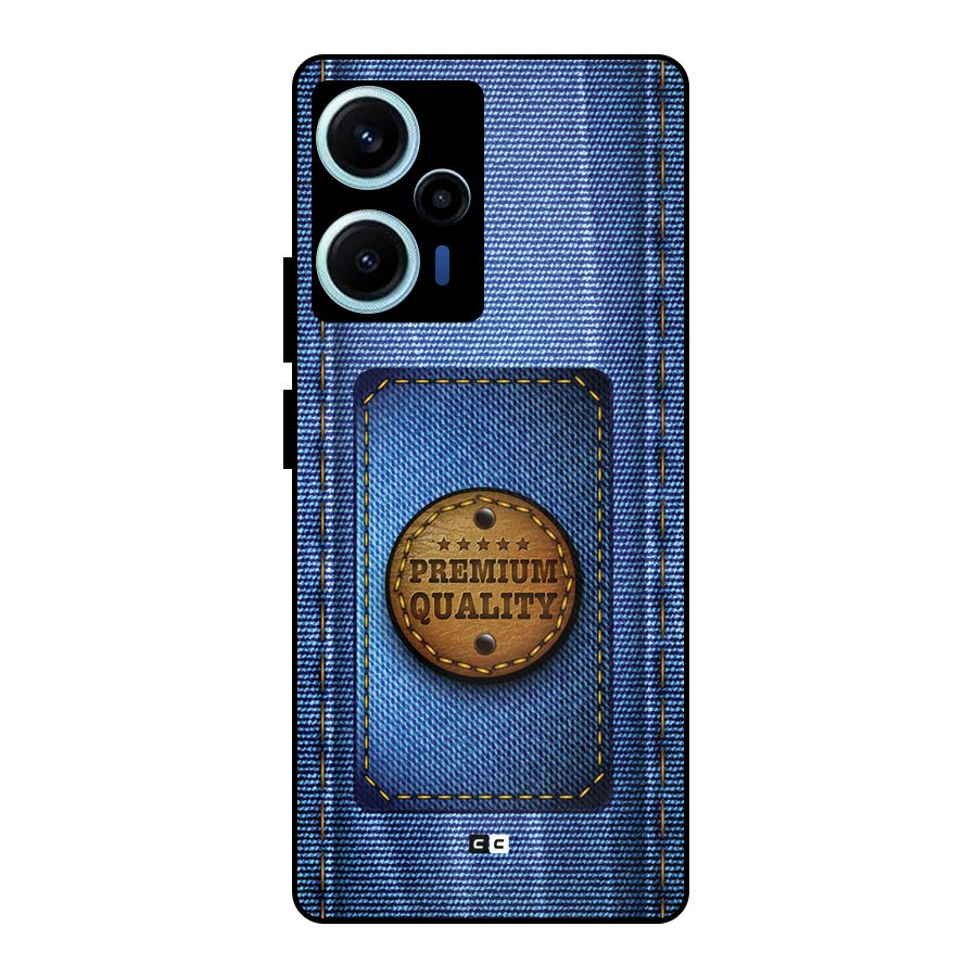 Premium Quality Denim Metal Back Case for Poco F5
