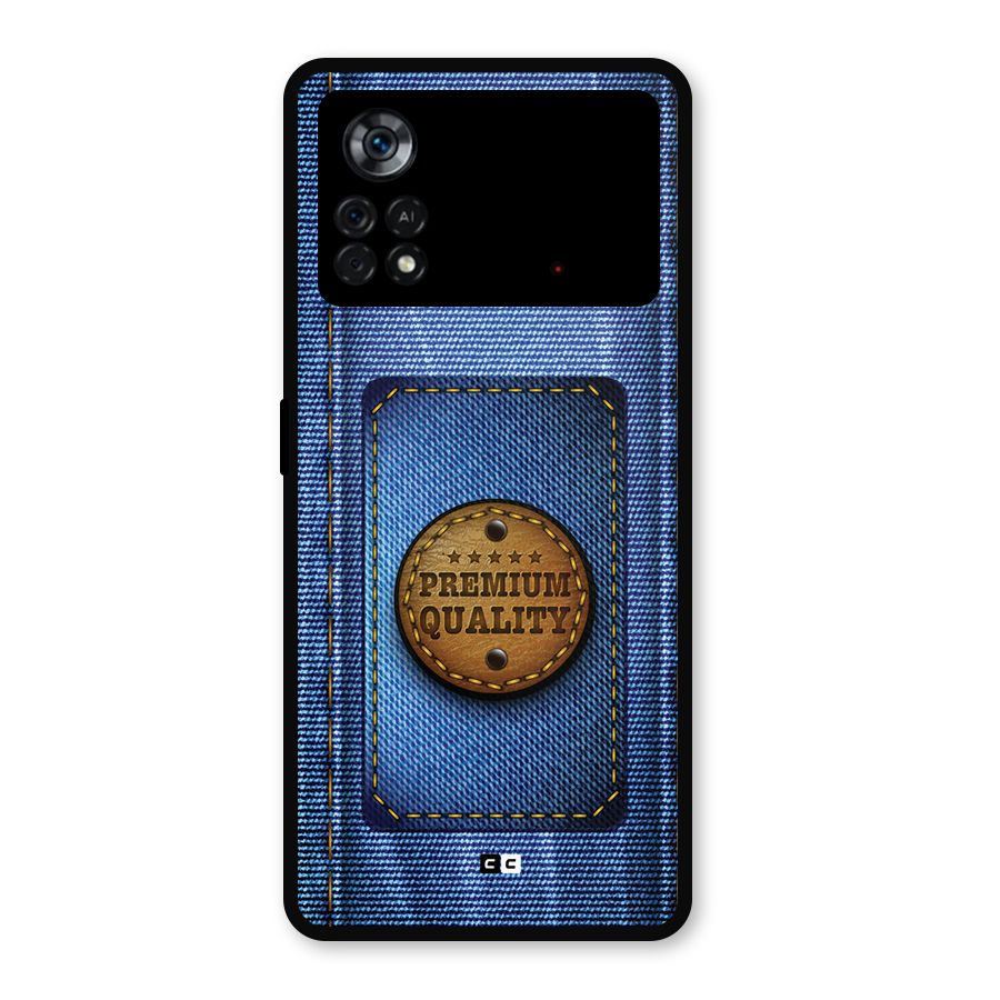 Premium Quality Denim Metal Back Case for Poco X4 Pro 5G
