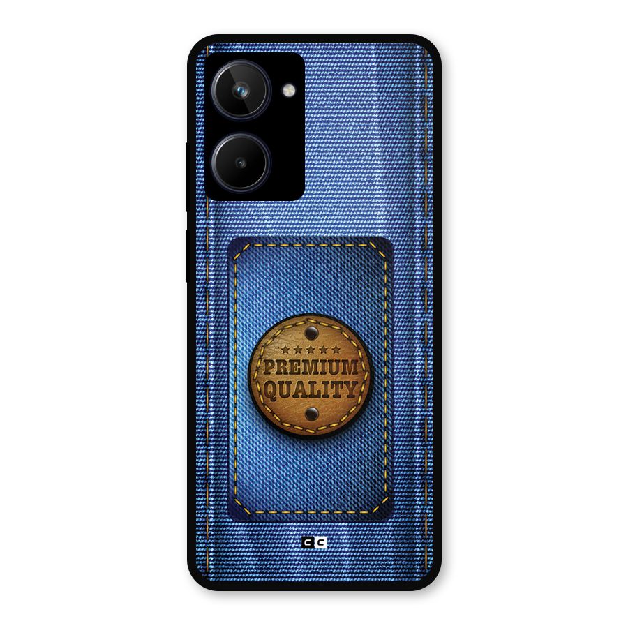 Premium Quality Denim Metal Back Case for Realme 10