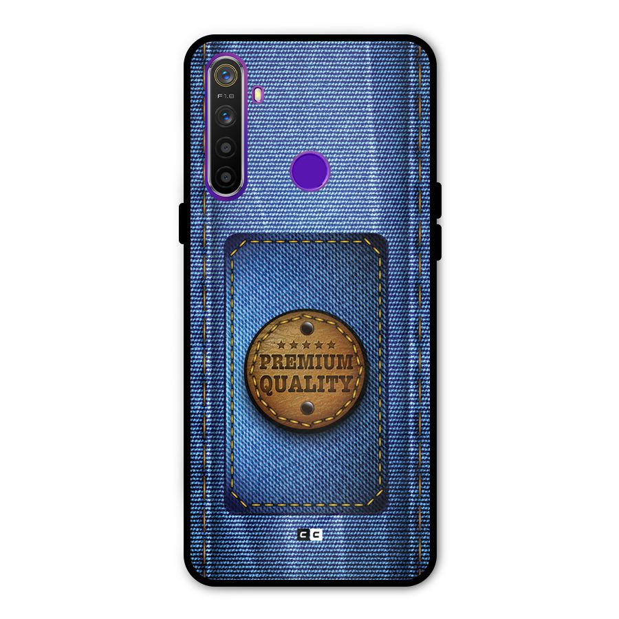 Premium Quality Denim Metal Back Case for Realme 5