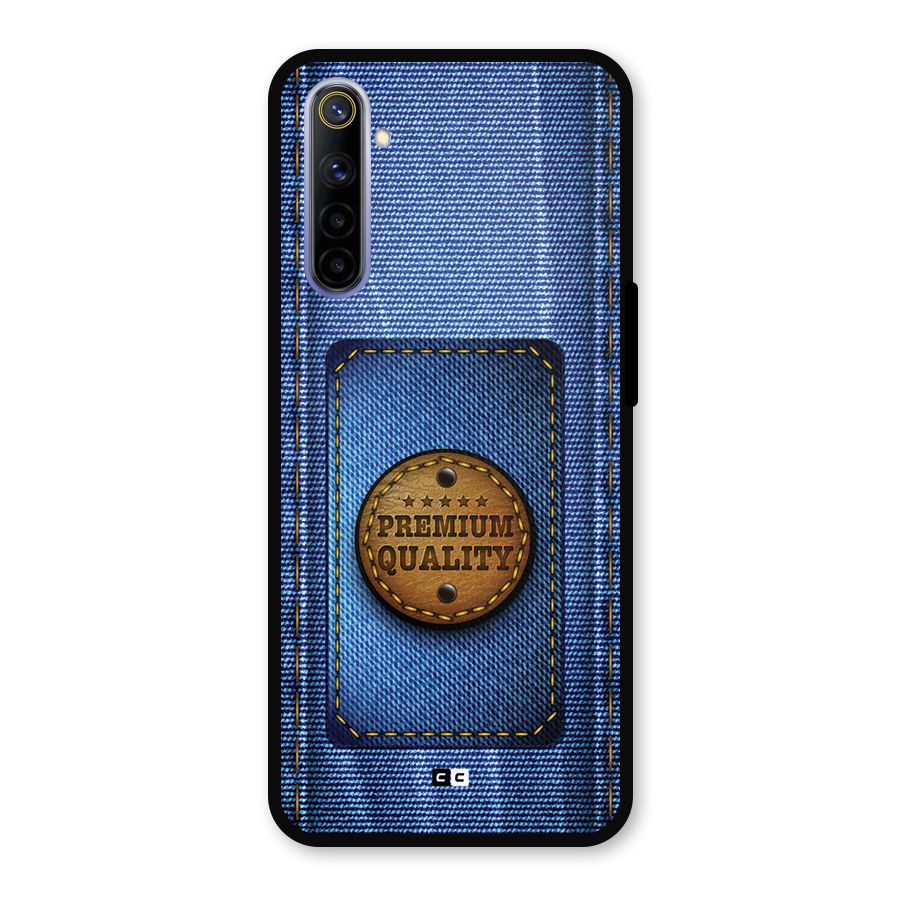 Premium Quality Denim Metal Back Case for Realme 6