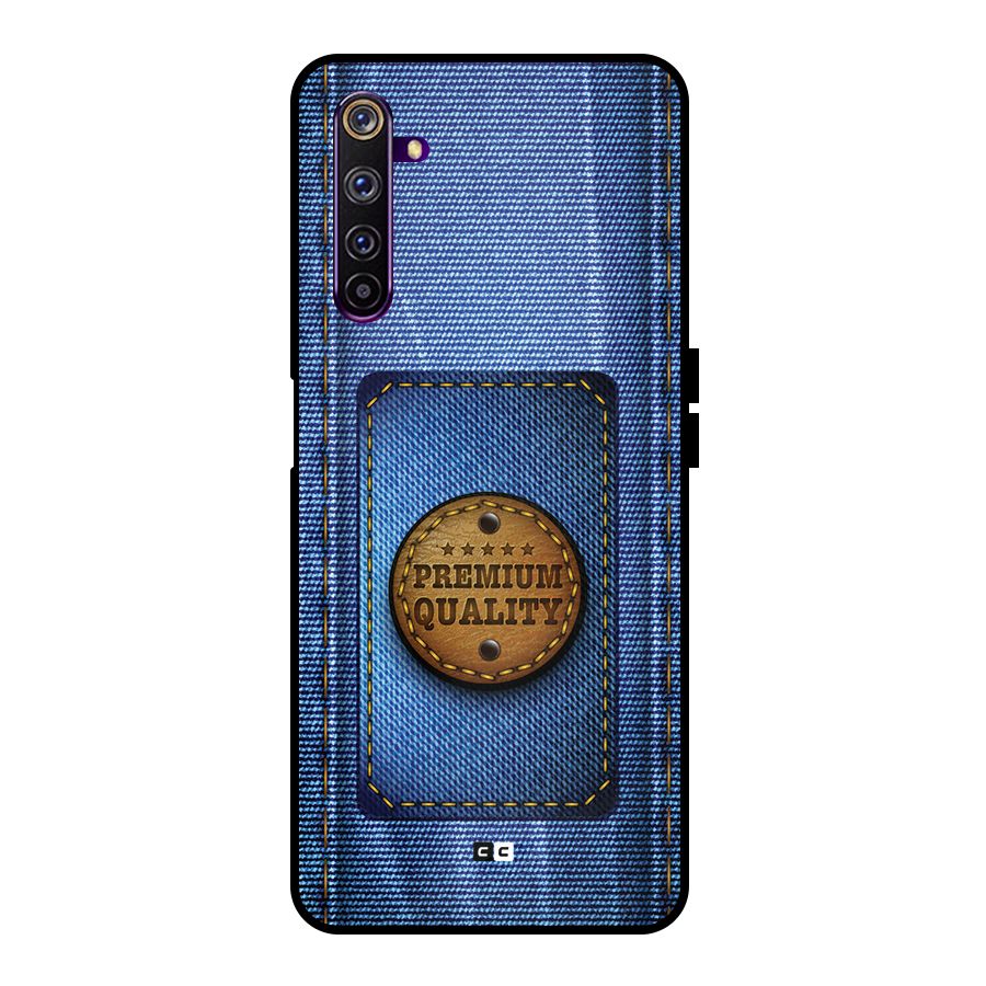 Premium Quality Denim Metal Back Case for Realme 6 Pro