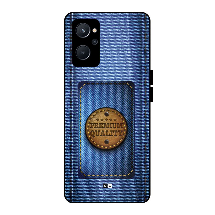 Premium Quality Denim Metal Back Case for Realme 9i 5G