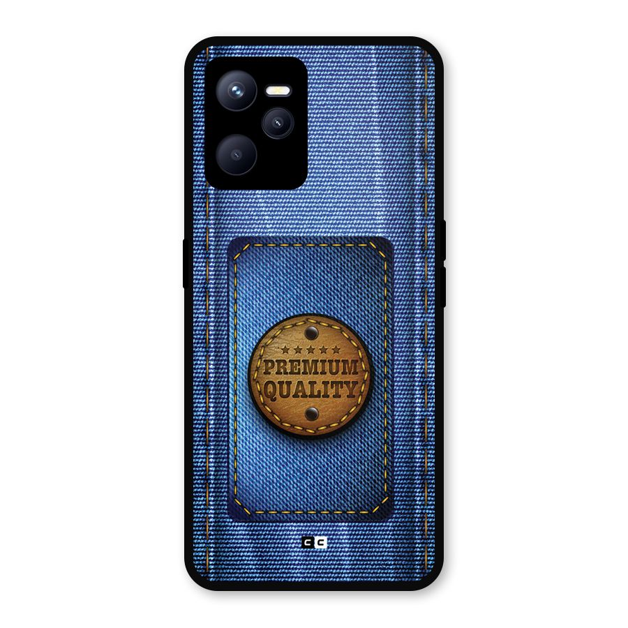 Premium Quality Denim Metal Back Case for Realme C35