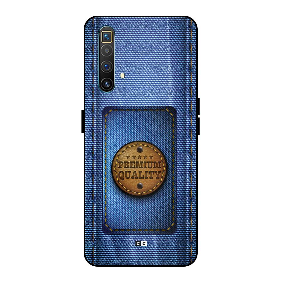 Premium Quality Denim Metal Back Case for Realme X3