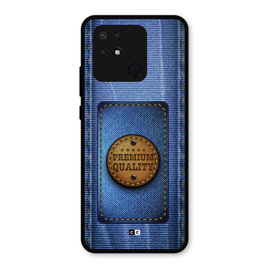Premium Quality Denim Metal Back Case for Redmi 10