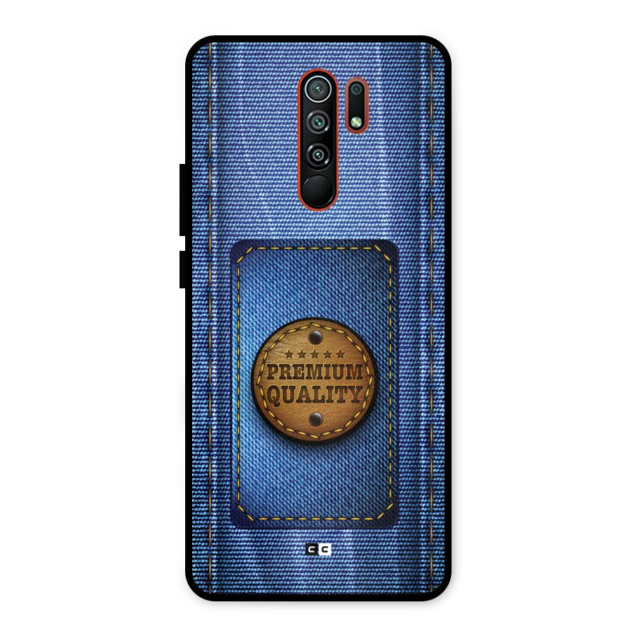 Premium Quality Denim Metal Back Case for Redmi 9 Prime