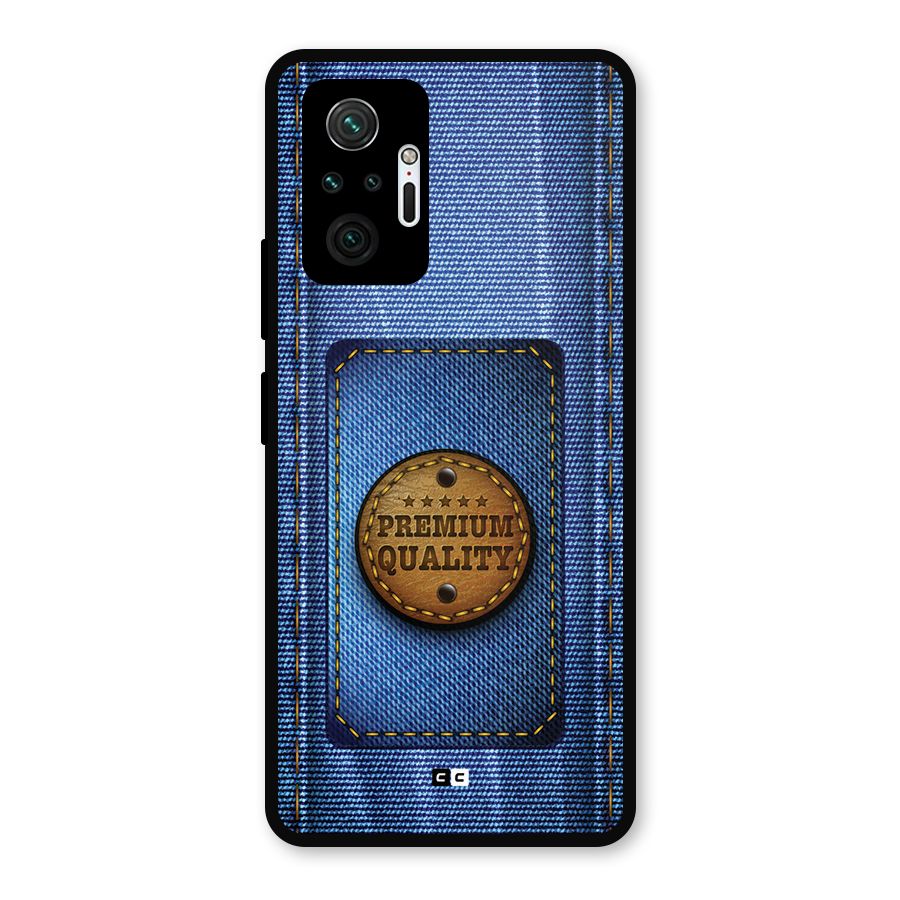 Premium Quality Denim Metal Back Case for Redmi Note 10 Pro