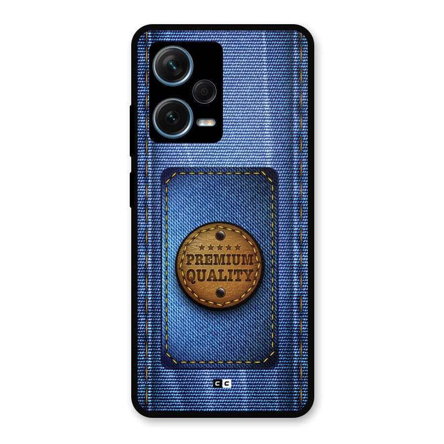 Premium Quality Denim Metal Back Case for Redmi Note 12 Pro Plus 5G