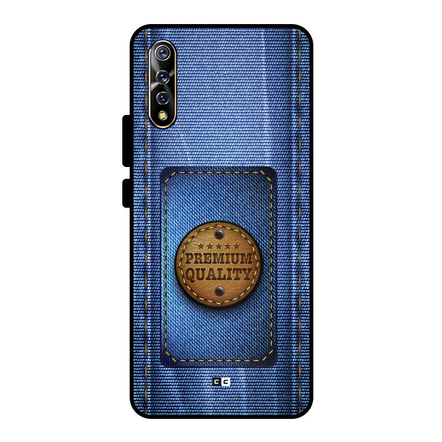 Premium Quality Denim Metal Back Case for Vivo S1