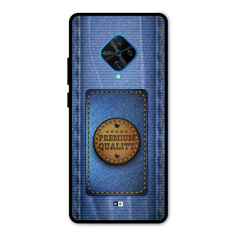 Premium Quality Denim Metal Back Case for Vivo S1 Pro