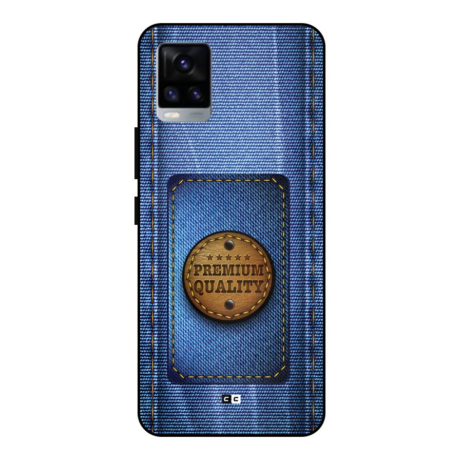 Premium Quality Denim Metal Back Case for Vivo V20