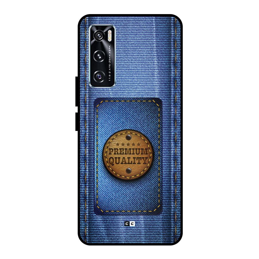 Premium Quality Denim Metal Back Case for Vivo V20 SE