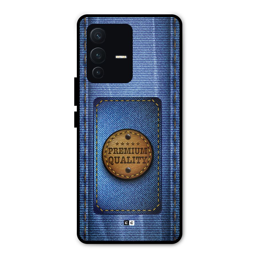 Premium Quality Denim Metal Back Case for Vivo V23 Pro