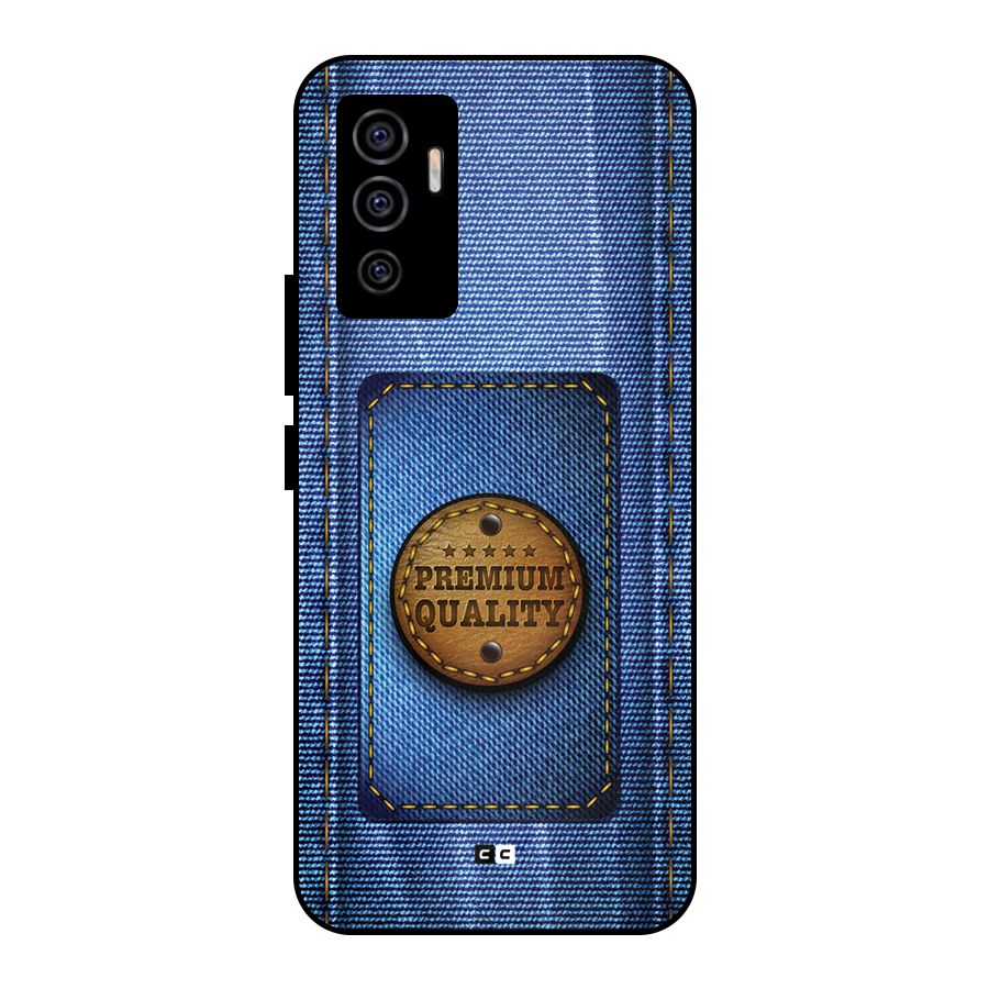 Premium Quality Denim Metal Back Case for Vivo V23e