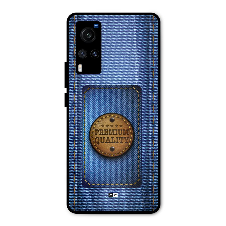 Premium Quality Denim Metal Back Case for Vivo X60