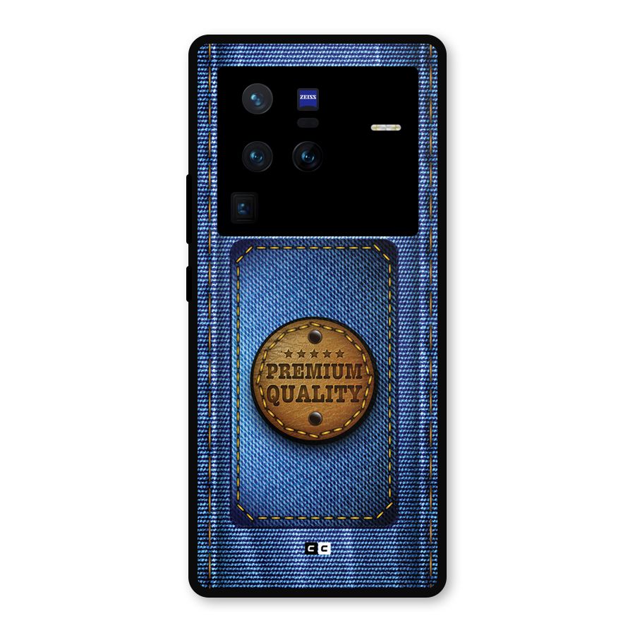 Premium Quality Denim Metal Back Case for Vivo X80 Pro