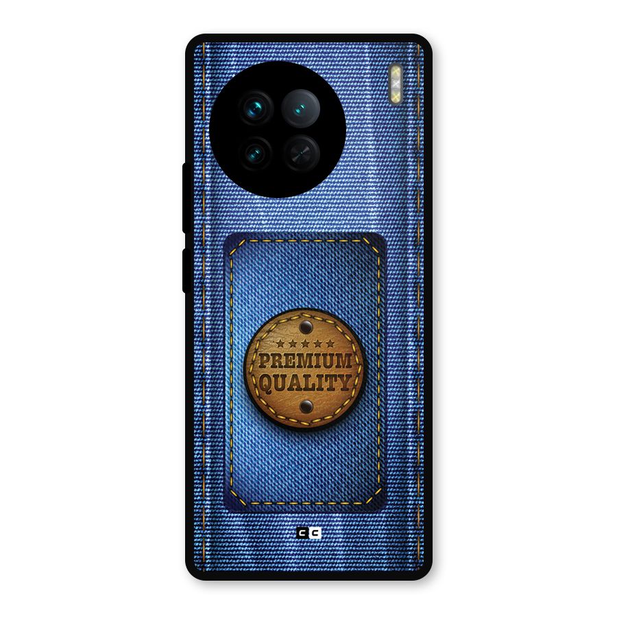 Premium Quality Denim Metal Back Case for Vivo X90