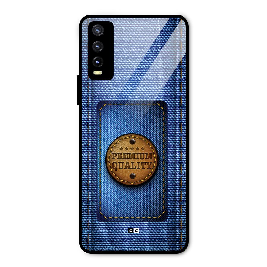 Premium Quality Denim Metal Back Case for Vivo Y20