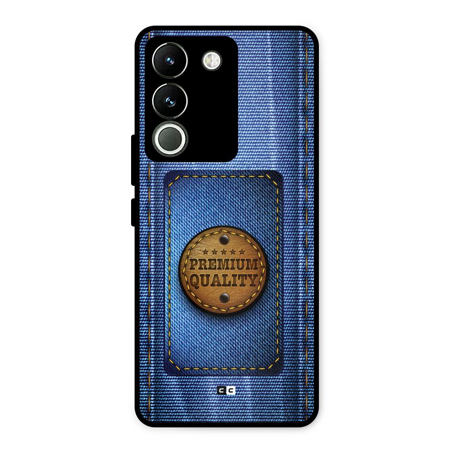 Premium Quality Denim Metal Back Case for Vivo Y200
