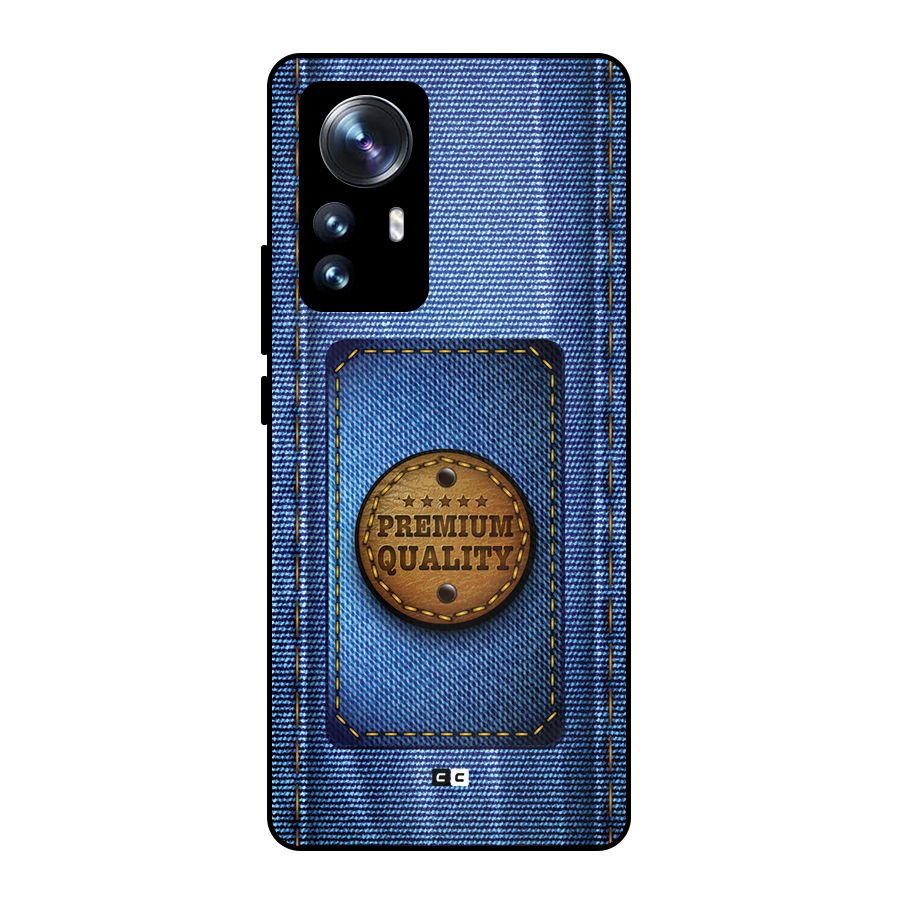 Premium Quality Denim Metal Back Case for Xiaomi 12 Pro