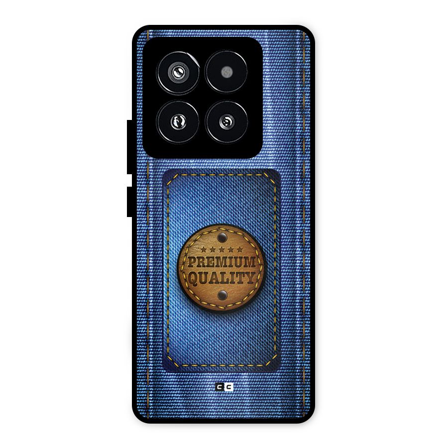 Premium Quality Denim Metal Back Case for Xiaomi 14 Pro