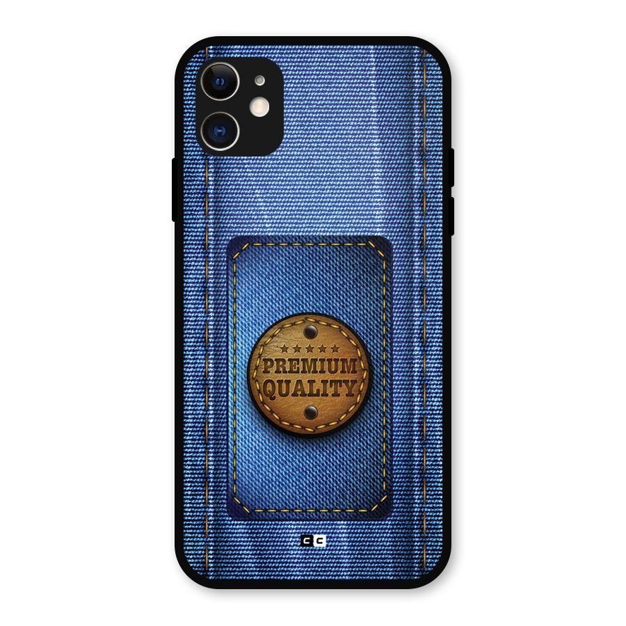 Premium Quality Denim Metal Back Case for iPhone 11