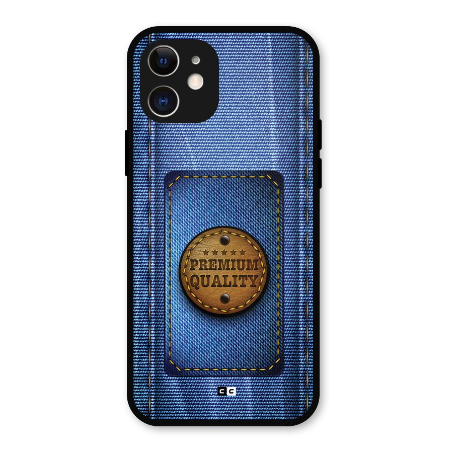 Premium Quality Denim Metal Back Case for iPhone 12