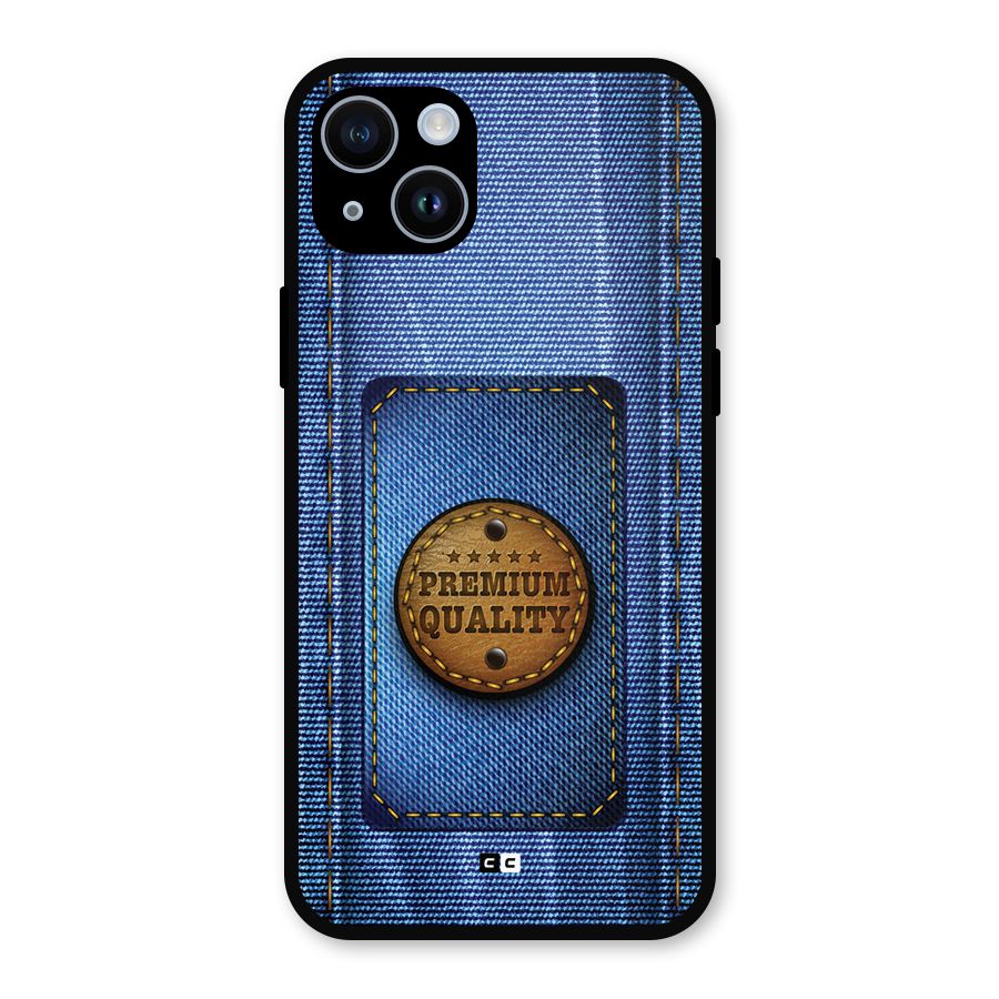 Premium Quality Denim Metal Back Case for iPhone 14